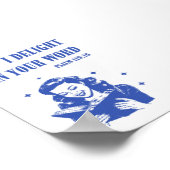 I Delight in Your Word – Psalm 119:16 ポスター (角)