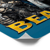 I Desire Beans Funny Hard Skeleton Meme Bootleg  ポスター (角)