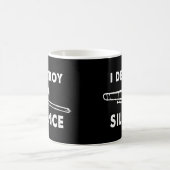 I Destroy Silence – トロンボーン奏者 コーヒーマグカップ (中央)