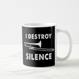 I Destroy Silence – トロンボーン奏者 コーヒーマグカップ