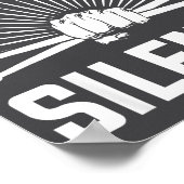 I Destroy Silence Funny Drummer And Drum Player Qu ポスター (角)