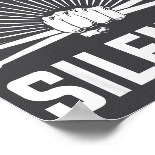 I Destroy Silence Funny Drummer And Drum Player Qu ポスター (角)