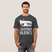 I Destroy Silence Funny Euphonium Players Tシャツ (正面フル)