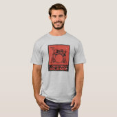 I Destroy Silence - Retro Drummer Tシャツ (正面フル)
