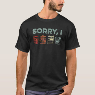 I-DGAF隠しメッセージギターコード音楽いいえ Tシャツ