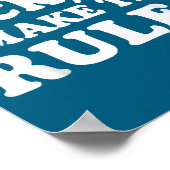 I Di Ck So Rules Humor ポスター (角)