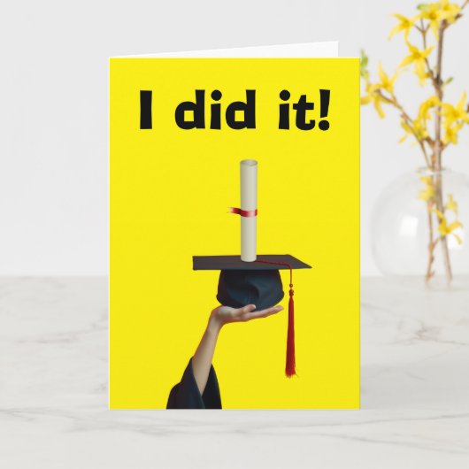 I DID IT ! カード (黄色い花)