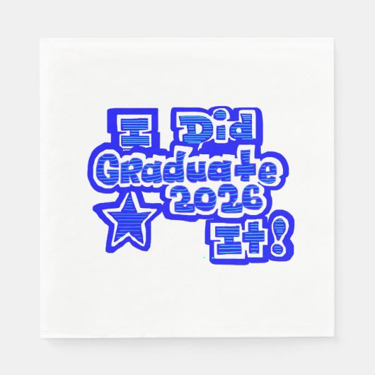 I Did It!, 卒業 2026 スタンダードランチョンナプキン (正面)
