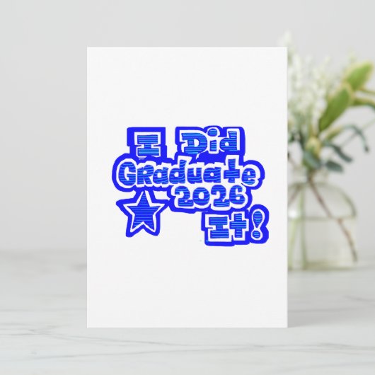 I Did it!, Graduate 2026 招待状 (スタンド正面)