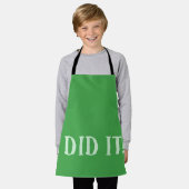 I Did It Green エプロン (着用した状態)