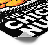 I Did The Math The Answer Is Chicken Nugget Funny  ポスター (角)