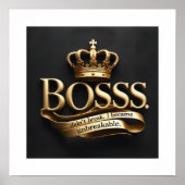 I Didn’t Break – I Became Unbreakable | Gold Boss  ポスター (正面)