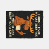 I Didn't Fart My Likes You So Much It Just Blew Yo フリースブランケット (正面(横))