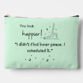 I didn't find inner peace. I scheduled it." アクセサリーポーチ (正面)