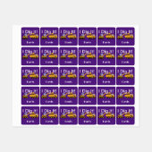 I Dig Itデザイン – 小型角衣類用ラベル(0.7) ラベル (シート)