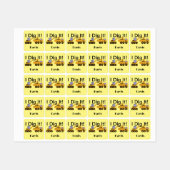 I Dig Itデザイン – 小型角衣類用ラベル(0.7) ラベル (シート)