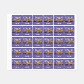 I Dig Itデザイン – 小型角衣類用ラベル(0.7) ラベル (シート)