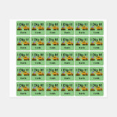 I Dig Itデザイン – 小型角衣類用ラベル(0.7) ラベル (シート)