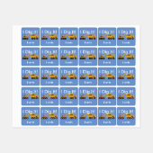 I Dig Itデザイン – 小型角衣類用ラベル(0.7) ラベル (シート)