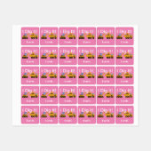 I Dig Itデザイン – 小型角衣類用ラベル(0.7) ラベル (シート)