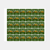 I Dig Itデザイン – 小型角衣類用ラベル(0.7) ラベル (シート)