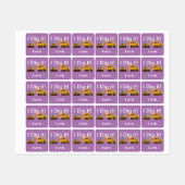 I Dig Itデザイン – 小型角衣類用ラベル(0.7) ラベル (シート)