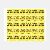 I Dig Itデザイン – 小型角衣類用ラベル(0.7) ラベル (シート)