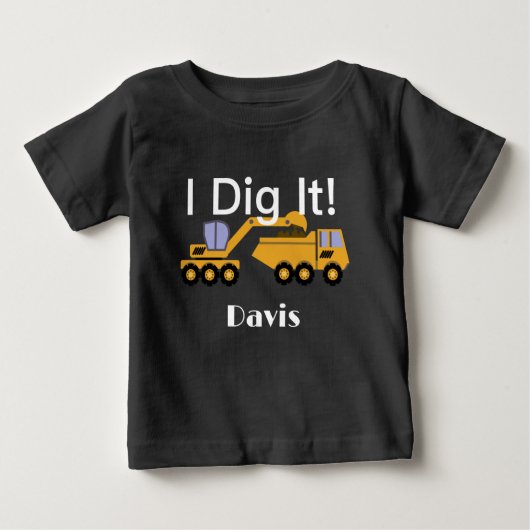 I Dig It Design - ベビー 細身のジェアシーTシャツ ベビーTシャツ (正面)