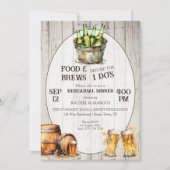 I DOの前のFood & Brews リハーサルディナー 招待状 (正面)