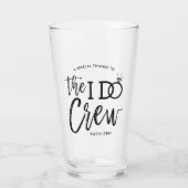 I Doクルー |ウエディングパーティーのお願い |名前をカスタムする タンブラーグラス (正面)