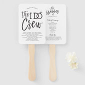 I Doクルー |結婚披露宴とプログラム ハンドファン (正面&裏面)