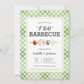 I DOバーベキューBBQ素朴ウェディングシャワー招待状 招待状 (正面)