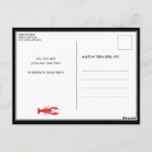 I DO婚約ザリガニ煮沸パーティの招待状 ポストカード (裏面)