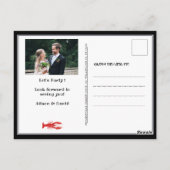 I DO婚約写真シーフードパーティの招待状 ポストカード (裏面)