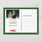 I DO婚約写真シーフードパーティの招待状 ポストカード (裏面)