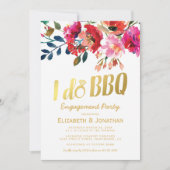I Do エレガント BBQ婚約パーティ 招待状 (正面)