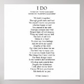 「I DO」カスタマイズ ポスター (正面)