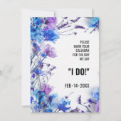 I DO 💍コーンフラワーとラベンダーエレガンス セーブザデート (正面)
