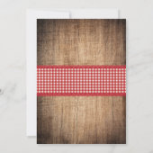 I Do 素朴 BBQひまわり婚約招待状 招待状 (裏面)