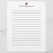 I Do 結婚 Guest Book Pages チラシ (正面)