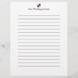 I Do 結婚 Guest Book Pages チラシ