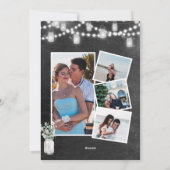 I DO 4フォトユーカリプトゥスシック婚約招待状 シーズンカード (裏面)