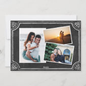 I DO 4フォト婚約シックBBQパーティの招待状 シーズンカード (裏面)