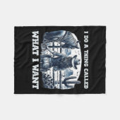 I Do A Thing Called What I Want Cowgirl  フリースブランケット (正面(横))