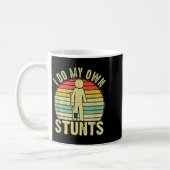 I Do All My Own Stunts - Get Well Gift Funny Injur コーヒーマグカップ (左)