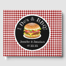 I Do and BBQ Red Gingham Hamburger カジュアル's 結婚