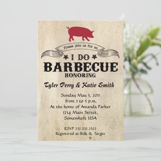 I Do Barbecue 招待状 (スタンド正面)