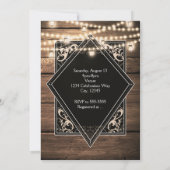 I DO BARBECUE BBQウッド&ラ素朴イツ婚約 招待状 (裏面)