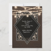 I DO BARBECUE BBQレザー&ライフェイクト婚約 招待状 (裏面)