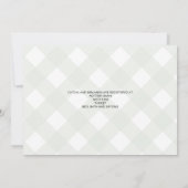 I Do BBQひまわりバッファロープレイドブライダルシャワー 招待状 (裏面)